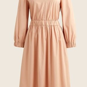 J. Crew Peach Long Sleeve Dress